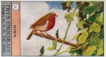 1912 Fry's Birds and Poultry #22 Robin Front