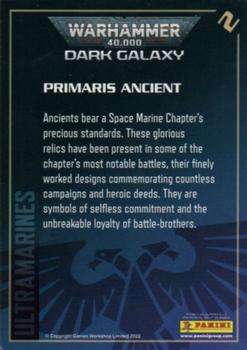 2022 Panini Warhammer 40,000 – Dark Galaxy #2 Primaris Ancient Back
