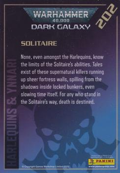 2022 Panini Warhammer 40,000 – Dark Galaxy #202 Solitaire Back