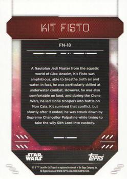 2023 Topps Finest Star Wars #FN-18 Kit Fisto Back