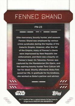 2023 Topps Finest Star Wars #FN-23 Fennec Shand Back