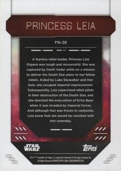 2023 Topps Finest Star Wars #FN-28 Princess Leia Back