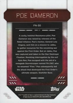 2023 Topps Finest Star Wars #FN-30 Poe Dameron Back