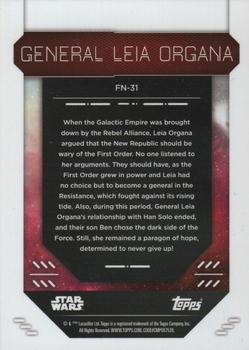 2023 Topps Finest Star Wars #FN-31 General Leia Organa Back