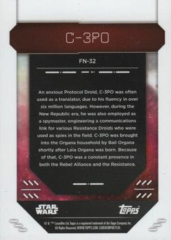 2023 Topps Finest Star Wars #FN-32 C-3PO Back