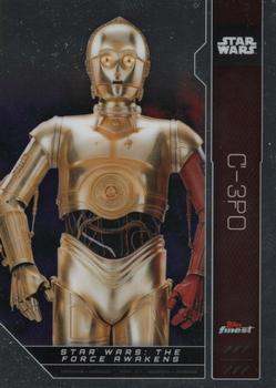 2023 Topps Finest Star Wars #FN-32 C-3PO Front