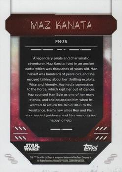 2023 Topps Finest Star Wars #FN-35 Maz Kanata Back