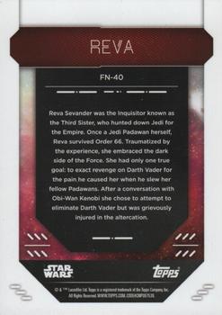 2023 Topps Finest Star Wars #FN-40 Reva Back