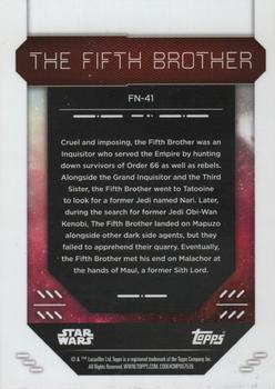 2023 Topps Finest Star Wars #FN-41 The Fifth Brother Back