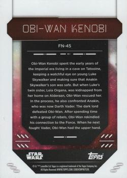 2023 Topps Finest Star Wars #FN-45 Obi-Wan Kenobi Back