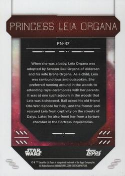 2023 Topps Finest Star Wars #FN-47 Princess Leia Organa Back