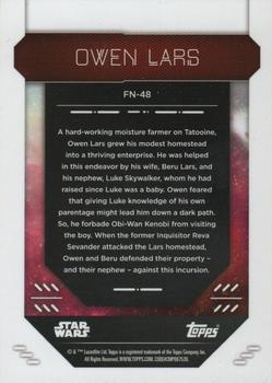 2023 Topps Finest Star Wars #FN-48 Owen Lars Back