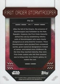 2023 Topps Finest Star Wars #FN-54 First Order Stormtrooper Back