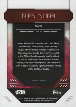 2023 Topps Finest Star Wars #FN-58 Nien Nunb Back