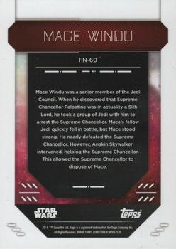 2023 Topps Finest Star Wars #FN-60 Mace Windu Back