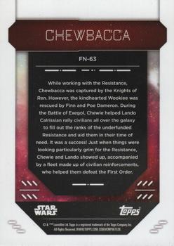 2023 Topps Finest Star Wars #FN-63 Chewbacca Back
