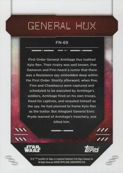2023 Topps Finest Star Wars #FN-69 General Hux Back