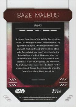 2023 Topps Finest Star Wars #FN-73 Baze Malbus Back