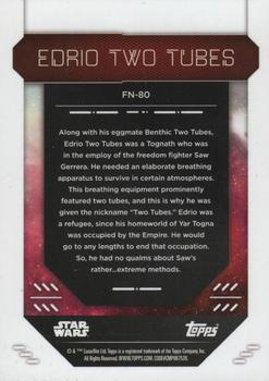 2023 Topps Finest Star Wars #FN-80 Edrio Two Tubes Back