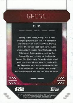 2023 Topps Finest Star Wars #FN-95 Grogu Back