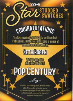 2023 Leaf Metal Pop Century - Star Studded Swatches Gold #SSS-47 Seth Rogen Back