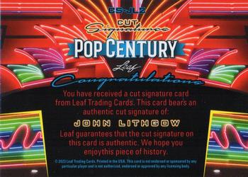 2023 Leaf Metal Pop Century - Cut Signatures #CS-JL2 John Lithgow Back