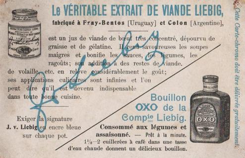1910 Liebig Au bon vieux temps (The good old times) (French Text) (F1008, S1009) #NNO Arrivee du courrier Back