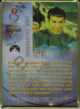 1996 Star Trek The Original Series 30th Anniversary #2 Commander Spock Back