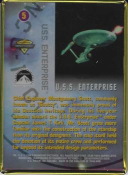 1996 Star Trek The Original Series 30th Anniversary #5 Chief Engineer Montgomery Scott Back