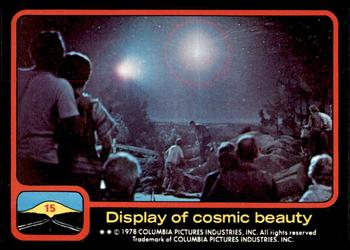 1978 Scanlens Close Encounters of the Third Kind #15 Display of cosmic beauty Front