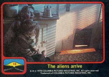 1978 Scanlens Close Encounters of the Third Kind #18 The aliens arrive Front