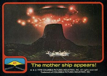 1978 Scanlens Close Encounters of the Third Kind #41 The mother ship appears! Front