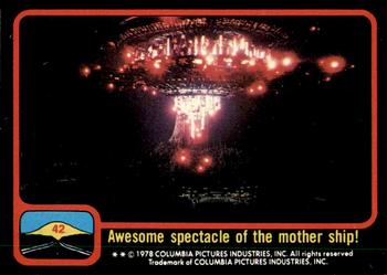 1978 Scanlens Close Encounters of the Third Kind #42 Awesome spectacle of the mother ship! Front
