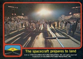 1978 Scanlens Close Encounters of the Third Kind #45 The spacecraft prepares to land Front