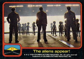 1978 Scanlens Close Encounters of the Third Kind #51 The aliens appear! Front