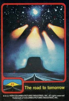 1978 Scanlens Close Encounters of the Third Kind #63 The road to tomorrow Front
