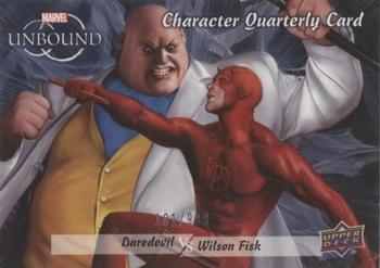 2022 Upper Deck Marvel Unbound - Battle Scenes Quarterly Achievements #BP-1 Daredevil vs Wilson Fisk Front