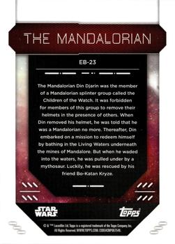 2023 Topps Finest Star Wars - Extended Base #EB-23 The Mandalorian Back