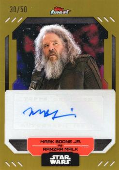2023 Topps Finest Star Wars - Finest Autographs Gold #FA-MBO Mark Boone Jr. Front