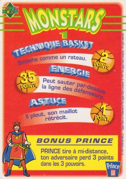 1997 Upper Deck Space Jam Prince de Lu French #19 Bang (Monstars 1) Back