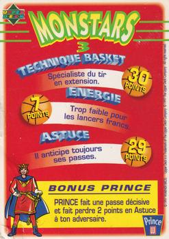 1997 Upper Deck Space Jam Prince de Lu French #25 Blanko (Monstars 3) Back