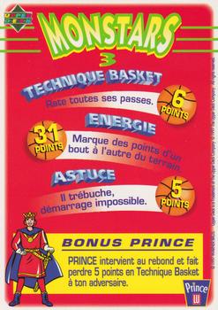 1997 Upper Deck Space Jam Prince de Lu French #27 Blanko (Monstars 3) Back