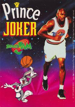 1997 Upper Deck Space Jam Prince de Lu French #37 Prince Joker Michael Jordan & Bugs Bunny Front