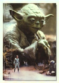 2022 Topps Star Wars Masterwork - Original Trilogy Posters Rainbow Foil #OT-14 Yoda Front