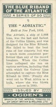1929 Ogden’s The Blue Riband of The Atlantic #9 The 