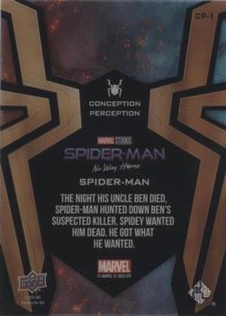 2023 Upper Deck Spider-Man: No Way Home - Conception Perception Acetate Foilboard #CP-1 Spider-Man Back