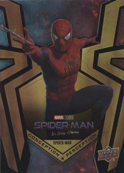 2023 Upper Deck Spider-Man: No Way Home - Conception Perception Acetate Foilboard #CP-1 Spider-Man Front
