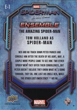 2023 Upper Deck Spider-Man: No Way Home - Ensemble #E-1 Tom Holland as Spider-Man Back