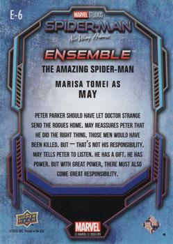 2023 Upper Deck Spider-Man: No Way Home - Ensemble #E-6 Marisa Tomei as May Back