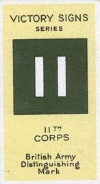 1928 Morris's Victory Signs #5 11th Corps Front